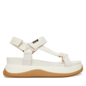 Sandały Liu Jo. Sandały Liu Jo, bez wzorów, bez obcasa, na płaskiej podeszwie, bez zapięcia. Za 599,99 zł.