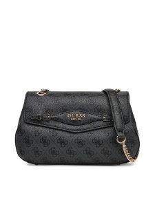 Guess Torebka Katya HWSG96 52210 Czarny. Czarne torebki klasyczne Guess, z aplikacjami, ze skóry, bez dodatków. Za 349,99 zł.