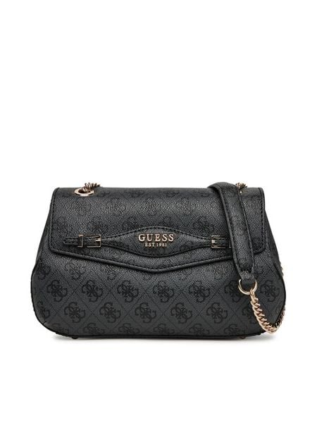 Guess Torebka Katya HWSG96 52210 Czarny. Czarne torebki klasyczne Guess, z aplikacjami, ze skóry, bez dodatków. Za 379,99 zł.