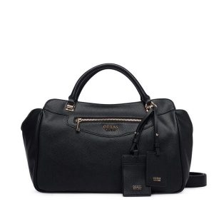 Torebka Guess. Czarne kuferki Guess, z aplikacjami, bez dodatków. Za 674,99 zł.