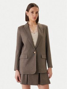 Morgan Marynarka 261-VEN.F Brązowy Regular Fit. Brązowe marynarki i żakiety Morgan, bez wzorów, z syntetyku. Za 479,99 zł.