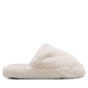 Kapcie DeeZee. Brązowe kapcie DeeZee, bez wzorów. Za 79,99 zł.