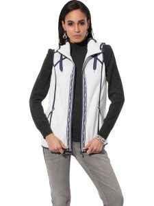 WITT WEIDEN Kamizelka polarowa w kolorze białym rozmiar: 40. Białe kamizelki WITT WEIDEN, bez wzorów, z polaru, bez kołnierzyka, bez ramiączek, bez kaptura. Za 78,47 zł.