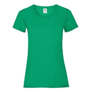 Koszulka Damska Valueweight. Zielone bluzki FRUIT OF THE LOOM, l, bez wzorów, sportowe, bez kołnierzyka, bez ramiączek. Za 30,99 zł.
