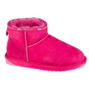 Buty Emu Australia Barbie Stinger Micro W12898-BAPI różowe. Czerwone buty zimowe z gumy, bez obcasa, bez zapięcia. Za 783,33 zł.