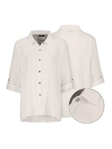 Eight2Nine Bluzka w kolorze beżowym rozmiar: M/L. Brązowe bluzki Eight2Nine, l, bez wzorów, bez kołnierzyka, bez ramiączek. Za 104,89 zł.