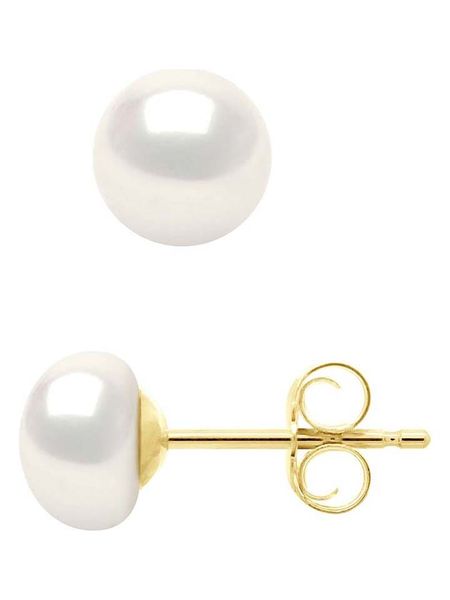 Pearl Addict Kolczyki-wkrętki w kolorze białym z perłami rozmiar: onesize. Białe kolczyki Pearl Addict, z perłą, złote. Za 239,86 zł.