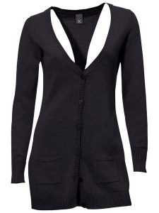 Heine Kardigan w kolorze czarnym rozmiar: 42. Czarne kardigany Heine, z bawełny. Za 70,08 zł.