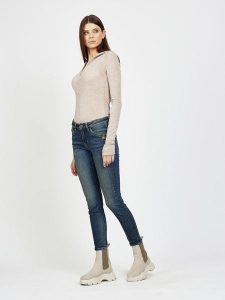 GANG JEANS Dżinsy - Skinny fit - w kolorze granatowym rozmiar: W32. Niebieskie jeansy GANG JEANS, z aplikacjami, z jeansu. Za 292,99 zł.