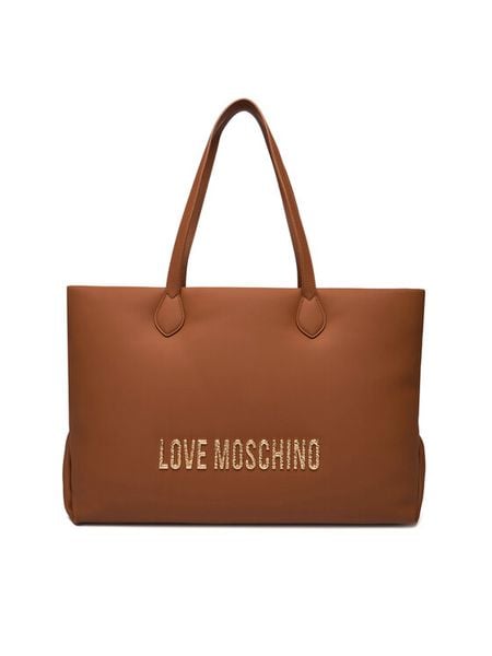 LOVE MOSCHINO Torebka JC4395PP0NKD020A Brązowy. Brązowe shopper bag LOVE MOSCHINO, bez wzorów, ze skóry, bez dodatków. Za 759,99 zł.