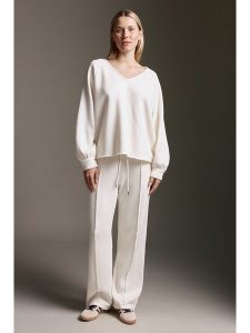 Cotton Candy Bluza w kolorze kremowym rozmiar: M. Brązowe bluzy Cotton Candy, m, bez wzorów, z bawełny, bez kaptura. Za 182,72 zł.