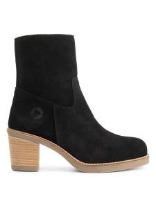 TRAVELIN' Skórzane botki "Indre" w kolorze czarnym rozmiar: 41. Czarne botki Travelin', bez wzorów, ze skóry, bez obcasa, bez zapięcia. Za 527,10 zł.