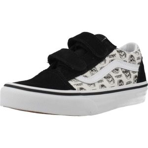 Buty VANS OLD SKOOL V SKULLS Czarny. Czarne buty trekkingowe Vans, ze skóry, bez zapięcia. Za 238,99 zł.