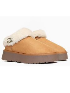 ISLAND BOOT Botki "Insha" w kolorze jasnobrązowym rozmiar: 36. Brązowe botki Island Boot, bez wzorów, z materiału, bez obcasa, na platformie, bez zapięcia. Za 165,99 zł.