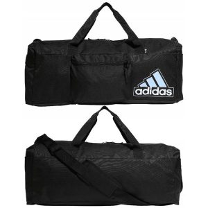 Torba Adidas Essentials Seasonal Duffel sportowa. Czarne torby podróżne i sportowe ADIDAS, bez wzorów. Za 127,30 zł.