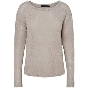 Vero Moda Panie Sweter Rylie Szeroki Ls Boatneck Bluzka Płatki Owsiane (Rozmiar L). Swetry klasyczne marki Vero Moda. W wyprzedaży za 70,00 zł.