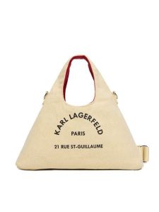 KARL LAGERFELD Torebka B1W50016 Beżowy. Brązowe torebki klasyczne KARL LAGERFELD, bez wzorów, z materiału, bez dodatków. Za 339,99 zł.