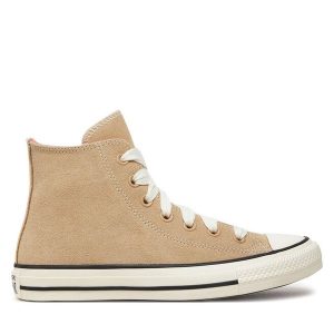 Trampki Converse. Brązowe trampki Converse, bez wzorów, bez zapięcia. Za 249,99 zł.