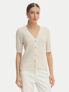 Morgan Kardigan 261-MYRTILE Beżowy Slim Fit. Brązowe kardigany Morgan, z bawełny. Za 229,99 zł.