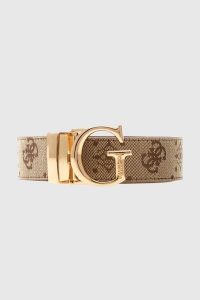 GUESS Beżowy pasek damski Calista H30, Rozmiar XS. Brązowe paski Guess, z aplikacjami. W wyprzedaży za 174,99 zł.