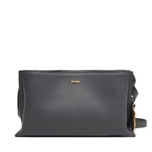Torebka DKNY. Szare torebki klasyczne DKNY, bez wzorów, bez dodatków. Za 659,99 zł.