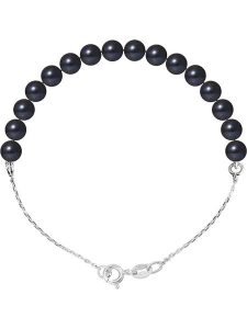 Pearline Srebrna bransoletka z perłami rozmiar: onesize. Czarne bransoletki Pearline, z perłą, srebrne. Za 208,99 zł.