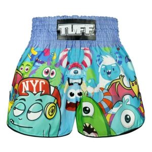 Spodenki treningowe TUFF Party Monster. Niebieskie szorty TUFF, bez wzorów, sportowe. Za 149,00 zł.