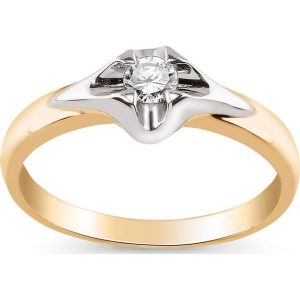 Pierścionek - , Brylant 0,15ct. Pierścionki marki W.KRUK. Za 2 790,00 zł.