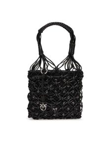 PINKO Torebka Handbag Mini Pe 25 Pltt 105165 A2LA Czarny. Czarne torebki klasyczne Pinko, bez wzorów, z materiału, bez dodatków. Za 489,99 zł.