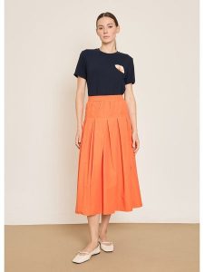 BGN Spódnica w kolorze pomarańczowym rozmiar: 40. Pomarańczowe spódnice BGN, na imprezę, bez wzorów, midi. Za 121,99 zł.
