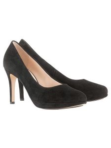 Högl Skórzane czółenka w kolorze czarnym rozmiar: 36. Czarne czółenka HÖGL, bez wzorów, bez obcasa, bez zapięcia. Za 384,95 zł.