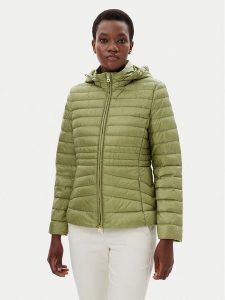 Geox Kurtka puchowa Jaysen W5525B T3146 F3275 Zielony Regular Fit. Zielone kurtki Geox, bez wzorów, z puchu, bez kaptura. Za 599,00 zł.