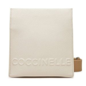 Torebka Coccinelle. Białe torebki klasyczne Coccinelle, bez wzorów, bez dodatków. Za 659,99 zł.