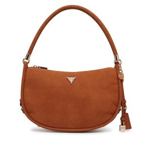 Torebka Guess. Brązowe torebki klasyczne Guess, z aplikacjami, bez dodatków. Za 589,99 zł.