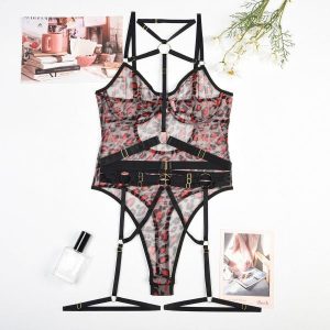 Body z kontrastowymi paseczkami na co dzień i okazje Roxine. Czarne body i gorsety Intica, bez wzorów. Za 129,00 zł.