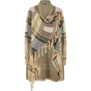 Sweter bez zapięcia, z frędzlami. Białe kardigany bonprix. Za 149,99 zł.