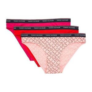 Tommy Hilfiger Zestaw Damskich Spodni Essen Tials 3p Bikini Love Print Blossom Print / Fiery Red / Rasbery Uw0Uw013. Komplety bielizny marki TOMMY HILFIGER. W wyprzedaży za 152,00 zł.