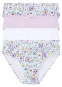Figi maxi z wygodnej bawełny (4 pary). Fioletowe figi bonprix, bez wzorów, z bawełny. Za 64,99 zł.