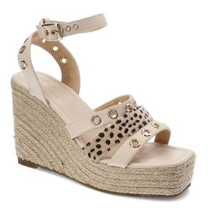 Beżowe Sandały Sergio Todzi Stylowe Espadryle. Brązowe sandały Sergio todzi, bez wzorów, ze skóry ekologicznej, bez obcasa, na koturnie, bez zapięcia. Za 179,00 zł.