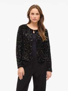 Vila Kardigan "Faith" w kolorze czarnym rozmiar: M. Czarne kardigany Vila. Za 126,99 zł.