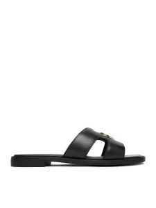 Beverly Hills Polo Club Klapki EO-WI16-ALYSHA-02 Czarny. Czarne klapki Beverly Hills Polo Club, bez wzorów, ze skóry, bez obcasa. Za 279,99 zł.