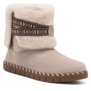 Śniegowce MUK LUKS. Brązowe buty zimowe MUK LUKS, bez obcasa, bez zapięcia. Za 119,99 zł.