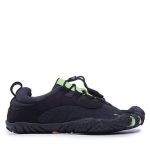 Buty do biegania Vibram Fivefingers. Czarne buty sportowe Vibram Fivefingers, bez wzorów, bez zapięcia, do biegania, vibram fivefingers. Za 479,99 zł.