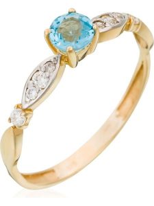 OR ÉCLAT Złoty pierścionek "Rond d'amour" z cyrkonią rozmiar: 60. Żółte pierścionki OR ÉCLAT, z cyrkonią, złote. Za 826,99 zł.