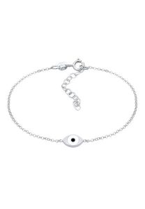 Elli Damski naszyjnik z symbolem Evil Eye w groszkowy trend z emalią w srebrze próby 925 Sterling Silver Bransoletki 1 ct. Szare bransoletki Elli, srebrne. Za 173,39 zł.