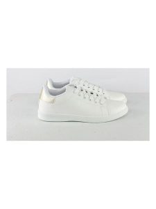 C'M Sneakersy w kolorze złoto-białym rozmiar: 38. Białe trampki C'M, bez wzorów, z materiału, bez zapięcia. Za 86,99 zł.