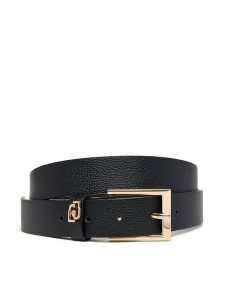 Liu Jo Pasek Damski Ecs Hips Belt 3 C AF5240 E0058 Czarny. Czarne paski Liu Jo, bez wzorów, ze skóry. Za 299,99 zł.