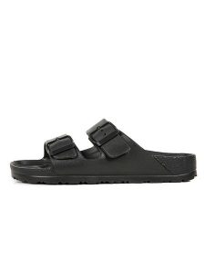 Billowy Klapki w kolorze czarnym rozmiar: 40. Czarne klapki Billowy, bez wzorów, z otwartym noskiem, bez obcasa. Za 163,26 zł.