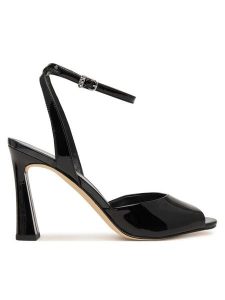 MICHAEL Michael Kors Sandały Rosie High 40S6RSHS1A Czarny. Czarne sandały MICHAEL Michael Kors, bez wzorów, ze skóry, bez obcasa, na słupku, bez zapięcia. Za 597,99 zł.