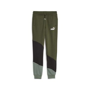 Puma Spodnie Power Cat Fl 67523731. Zielone spodnie dresowe Puma, bez wzorów, z dresówki. Za 152,99 zł.